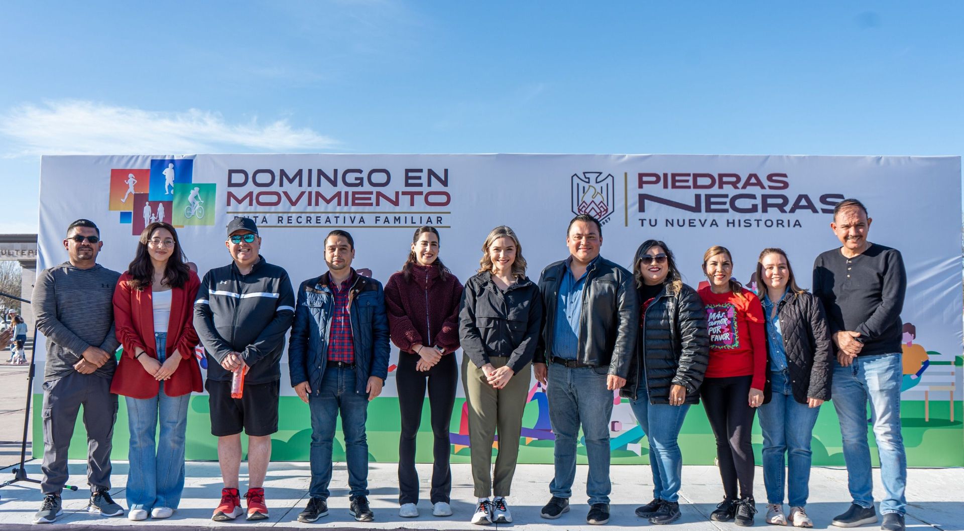 “DOMINGOS EN MOVIMIENTO” FOMENTA LA CONVIVENCIA Y EL DEPORTE EN PIEDRAS NEGRAS