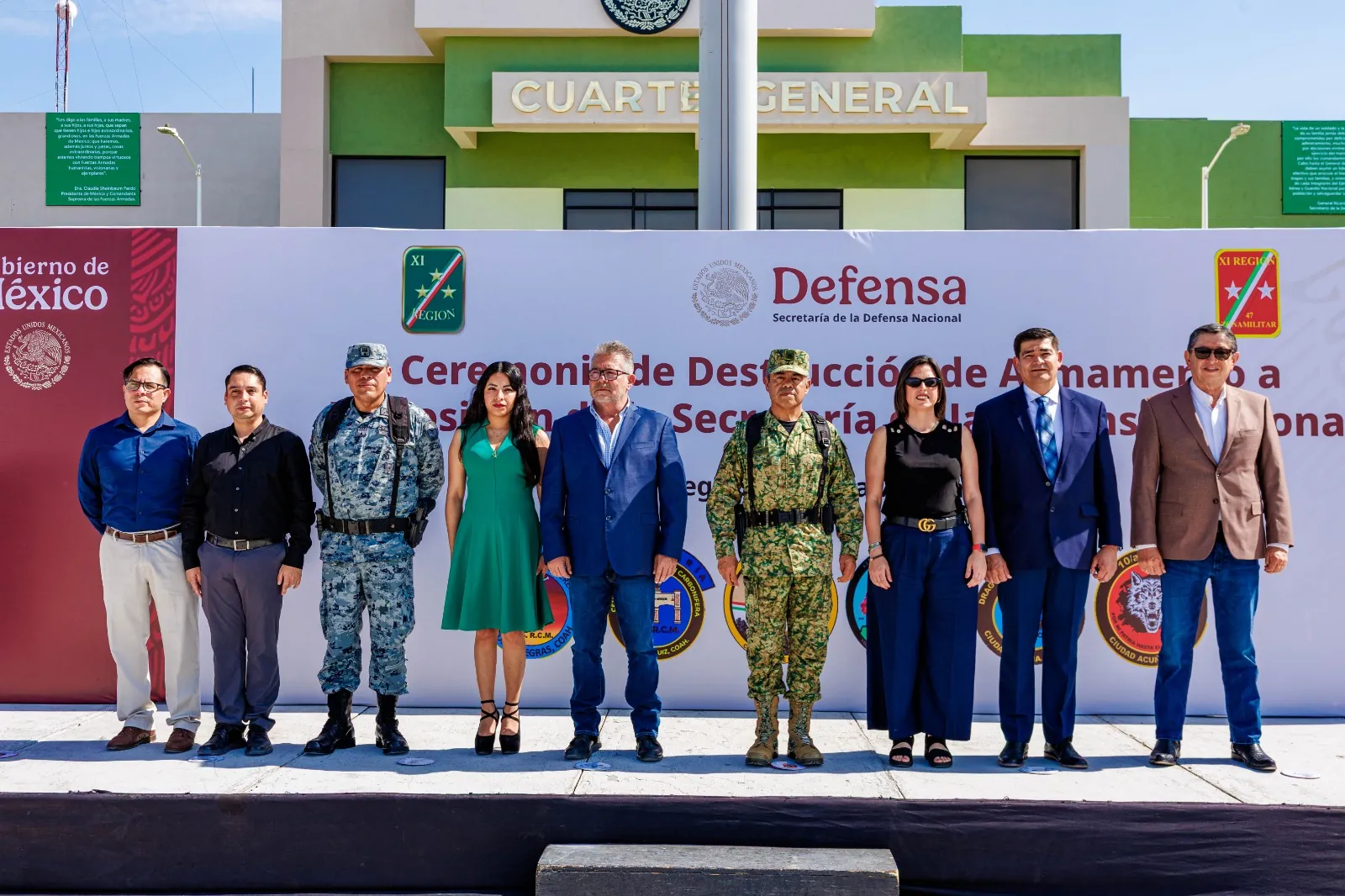 GOBIERNO MUNICIPAL DE PIEDRAS NEGRAS PARTICIPA EN CEREMONIA DE DESTRUCCIÓN DE ARMAMENTO EN LA 47ª ZONA MILITAR